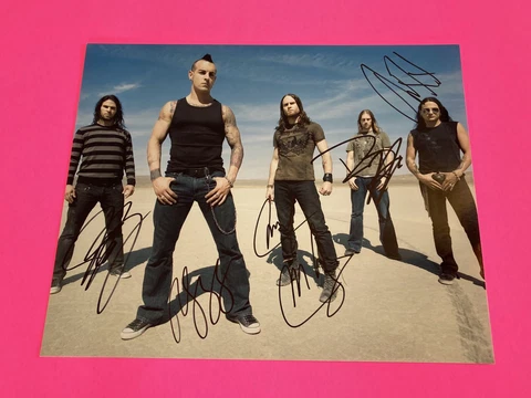 REV THEORY x5 ENTIRE BAND SIGNED AUTOGRAPHED 8X10  PHOTO Cover