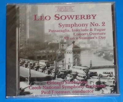 Paul Freeman LEO SOWERBY Symphony No.2 - Cedille CD SEALED - Imagem 1 de 2