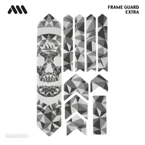 All Mountain Style HONEYCOMB MTB Frame Guard Protection Decals SKULL EXTRA - Picture 1 of 4