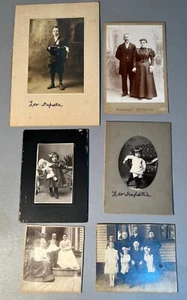 6 Victorian Cabinet Photos 1800s Marriage, Communion, Families, Children - Picture 1 of 8