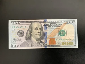 2009A $100 DOLLAR BILL LI00005310*LOW SERIAL NUMBER - Picture 1 of 5