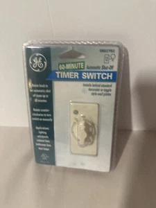 NOS GE GENERAL ELECTRIC 60-MINUTE COUNTDOWN WALL TIMER SWITCH! SINGLE POLE/15A  - Picture 1 of 3