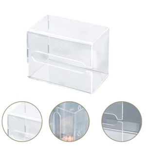 Bathroom Acrylic Minimalist Tissue Case Toilet Tissue Box Tissue Storage Holder - Picture 1 of 12