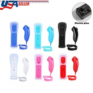 Wii Remote Controllers Compatible for wii and Wii U with Built in Motion Plus - Picture 1 of 39