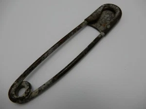 Vintage Horse Blanket Brass Safety Pin 5 Inch - Imagen 1 de 6