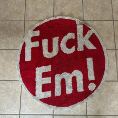 Supreme x Gallery 1950 FW09 2009 F**k Em Rug Carpet Red - Image 1 of 3