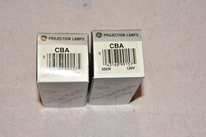 Lot of 2x CBA Projector Lamps Bulbs – 120V 500W – one NOS, one used? - Picture 1 of 4