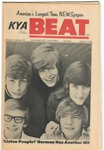 KYA Beat 1966 Teen Paper 1-32 Herman's Hermits Nancy Sinatra Walker Bros The WHO - Picture 1 of 4