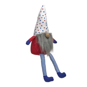 Patriotic 16 inch Gnome Stuffed Plush Animal Stars and Stripes Gray Beard - Bild 1 von 8