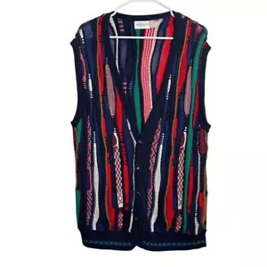 Wills & Co. Pullover Herren groß bunt Weste ärmellos Strukturstrick Cardigan - Bild 1 von 7