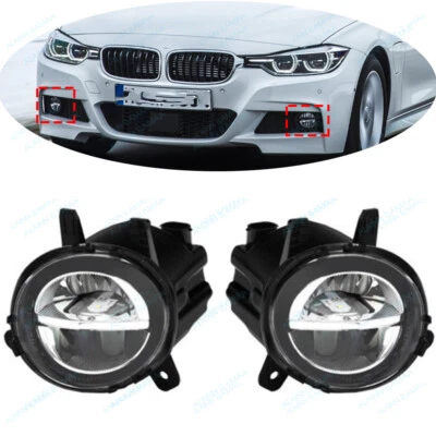 L+R Front Bumper Fog Light t For BMW 3 Series 320i 328d 330e 330i 340i 2016-2018 - Image 1 of 4