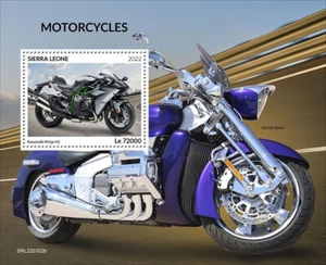 Sierra Leone 2022 MNH Motorcycles Stamps Kawasaki Ninja H2 Motorcycle 1v S/S - Picture 1 of 1