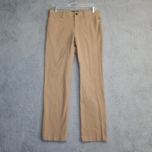 Lauren Ralph Lauren Adelle Pants Womens 4 Tan Chino Straight Leg Cotton 32x30 - Picture 1 of 10