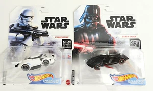 Hot Wheels Darth Vader Stormtrooper - 2019 Star Wars - Character Cars 40th - Picture 1 of 2