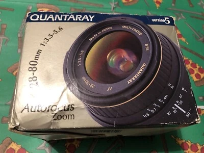 Quantaray AF 28-80mm 1:3.5-5.6 Version 5 Camera Lens for Minolta *Works Great* - Image 1 of 4