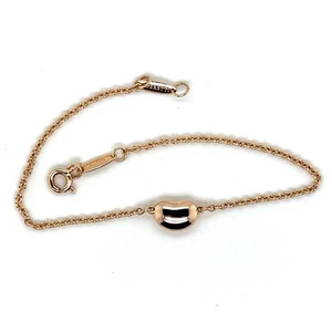 Tiffany & Co. 18K Rose Gold Elsa Peretti Bean Bracelet 7inch - Picture 1 of 6