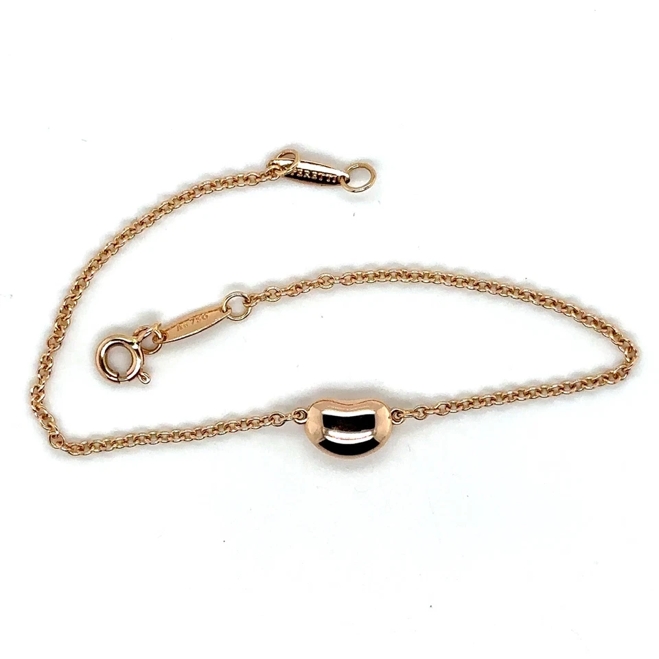 Tiffany & Co. 18K Rose Gold Elsa Peretti Bean Bracelet 7inch - Image 1 of 4