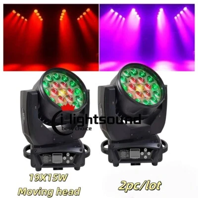 2pc Martin MAC Aura 19x15w rgbw 4in1 zoom beam wash light led moving head US - Image 1 of 4