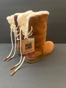 MUK LUKS Women's Ziggy Rodeo Boots Fashion -Cognac-size-7.5m - Picture 1 of 12