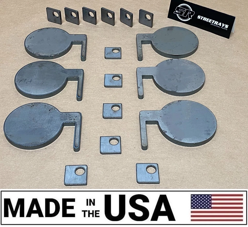 STREETRAYS [SR] 3/8" Steel IDPA Shooting Target Dueling Tree DIY Kit 4" Paddles & Weld Tabs