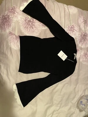 Valentino Magila Negro Con Mangas Campana Blancas Talla S Foto 1 de 4