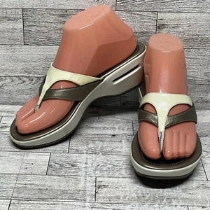 Cole Haan Air Soles G Series Brown Beige Flip Flop Sandals Women Size 6B - Picture 1 of 13