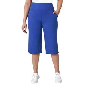 Mondetta Women's Capri Pant High-Rise Wide Leg - Picture 1 of 5