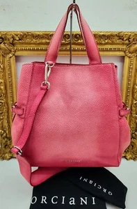 ORCIANI FAN BORSA A MANO o Tracolla Rosa Melange Full Set - Picture 1 of 23