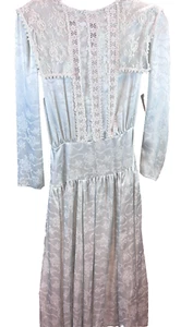 Vintage 80er Jessica McClintock Gunne Sax Größe 5-6 lt blau Spitze Cottagecore Kleid - Bild 1 von 16