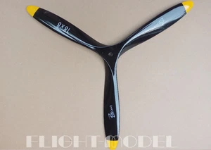 RC Plane Use 3 Blade 21X10 Inch Propeller Black High Quality CW Beech Wooden - Picture 1 of 6