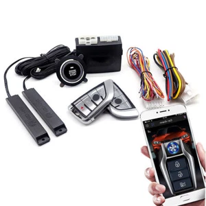 Engine Remote Start Push Start-Stop Button Start Ignition System Central Locking - Picture 1 of 7