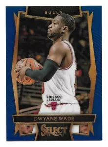 Dwyane Wade 2016-17 Select Blue Prizm Concourse #93 #144/299 Chicago Bulls - Picture 1 of 2
