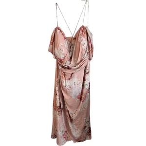 Nuevo con etiquetas Maxi Vestido City Chic Polvo Floral Malva Hombro Descubierto Talla 24 Boda Fiesta - Imagen 1 de 6