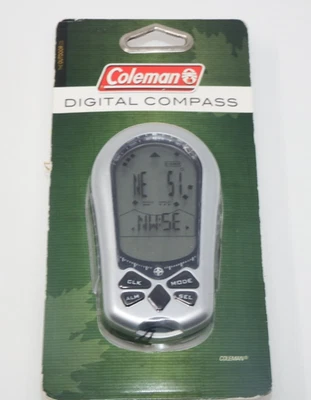 New Coleman Digital Compass Temp Time Date Compass Alarm Stopwatch Thermometer - Изображение 1 из 4