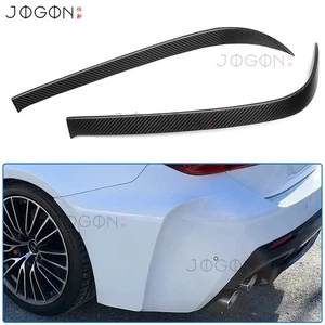 For Lexus RC F USC10 15-18 Matte Carbon Rear Bumper Spoiler Splitter Vent Trims - Picture 1 of 15