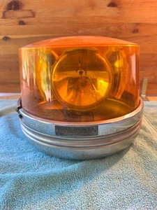 Luz baliza giratoria ámbar Dietz modelo 211 SAE-W3-65 4x lámparas GE 12V LIMPIA RARA - Imagen 1 de 17