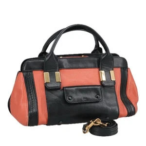 Chloé Alice Orange Leather Handbag Authentic - Picture 1 of 22