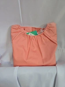 Solid Shirred Neck Top Sunset Originally $50 Now only $25 - Picture 1 of 4