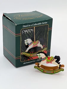 Old Fashioned Fun'1999' Rocking Horse-Carlton Cards-Heirloom Collection Ornamento - Imagen 1 de 1