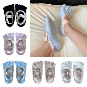 Harajuku Street Yoga Socks Cotton Strappy Grip Socks New Short Socks - Picture 1 of 17