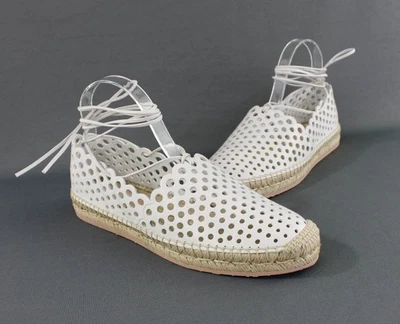 Zapato Plano Alpargata Cuero Perforado Blanco Gianvito Rossi Talla 39.5 / EE. UU. 9.5 Foto 1 de 4