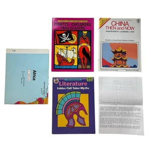 Vintage Bundle Set of History and Literature Work Books Middle School - Picture 1 of 6
