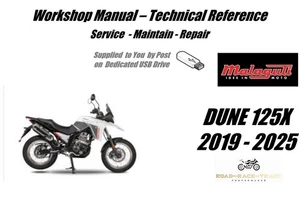 Malaguti Dune 125X Service Reparatur Werkstatthandbuch USB 2019 - 2025 - Bild 1 von 11