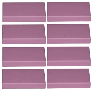 Mattone Lego mancante 3069b rosa x 8 piastrelle 1 x 2 con scanalatura - Foto 1 di 1