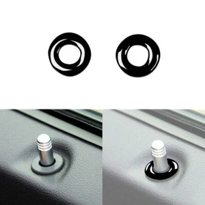 2pcs Piano Black Interior Door Locker  Cover Trim For Dodge Challenger 2008-2014 - Picture 1 of 8
