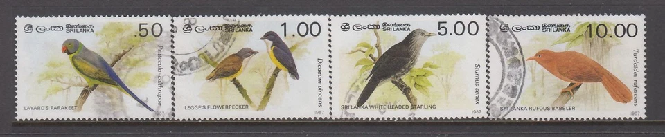 Sri Lanka - Birds Issue (3rd Series) (Set Used) 1987 (CV $8) - Image 1 of 1