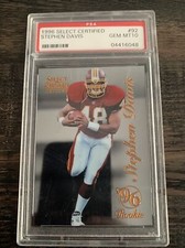 1996 Select Certified Stehpen Davis RC Rookie PSA 10 GEM MINT Washington SSP SP