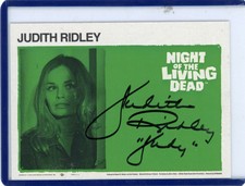  Judith Ridley Night of the Living Dead  Autographed Trading Card by Fright Rags