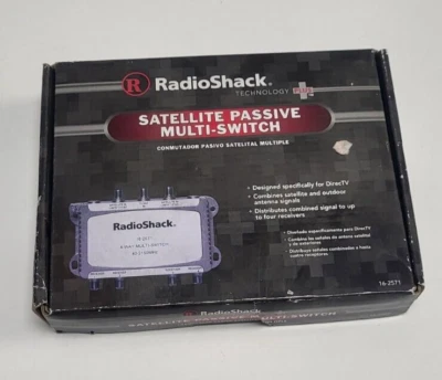 RadioShack Satellite Passive Multi-switch 16-2571 4-way 40-2150 MHz - Image 1 of 3