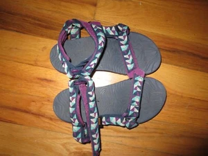 Kids Childs Hurricane Teva Teal/Navy/Purple Strap Sandals Size 13 Excellent - Picture 1 of 5